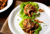 Sticky Sesame Chicken Wraps