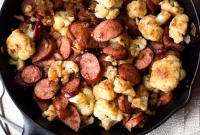 Hearty Kielbasa and Cauliflower Skillet
