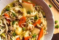 Savory Asian Chicken Noodle Soup