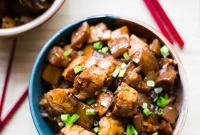 Fiery Chicken and Eggplant Wok Toss