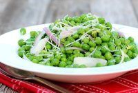 Bright Lemon Parmesan Peas with Shallots