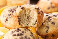 Golden Banana Chocolate Chip Delights