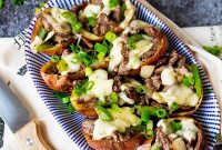 Philly Cheesesteak Potato Boats