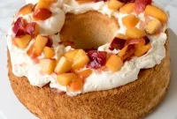 Ethereal Peach Cream Cake