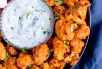 Crispy Baked Buffalo Cauliflower Bites