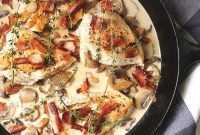 Velvety Skillet Chicken with Smoky Bacon