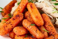 Honey Glazed Oven Roasted Baby Carrots