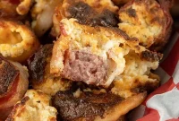 Air Fryer Crispy Bacon Kielbasa Poppers