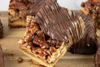 Chocolate Covered Pecan Pie Bars