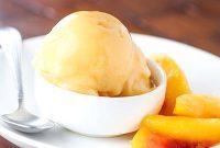 Guilt-Free Dairy-Free Peach Ice Cream