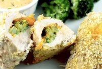 Cheesy Broccoli and Cheddar Stuffed Chicken