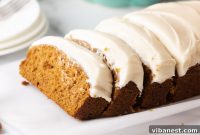 Decadent Pumpkin Bread with Creamy Cheesecake Topping