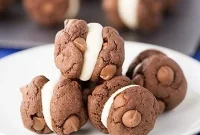 Decadent Devil’s Food Cookie Sandwiches