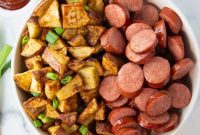 Smoky Air Fryer Sausage and Crispy Potato Medley