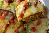 Effortless Enchilada Lasagna