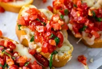 Melted Mozzarella Bruschetta