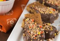 Ultimate Chocolate-Coated Reese’s Blondies