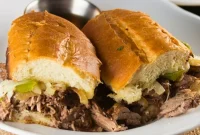 Tender Slow Cooker French Dip Sandwiches