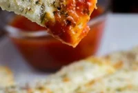 Crustless Cheesy Cauliflower Sticks