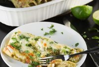 Zesty Green Chile Chicken Enchiladas