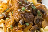 Savory Ground Beef in Mushroom Gravy