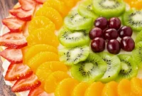Rainbow Fruit Dessert Pizza