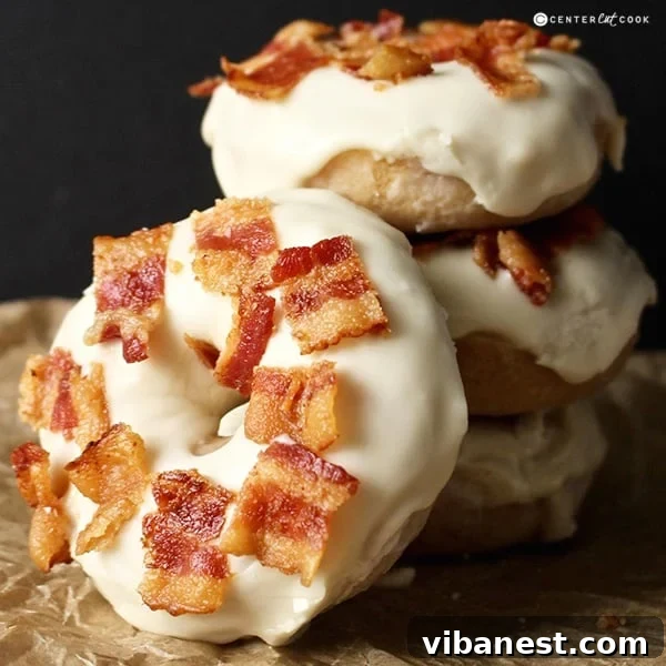 Plate of Maple Bacon Donuts
