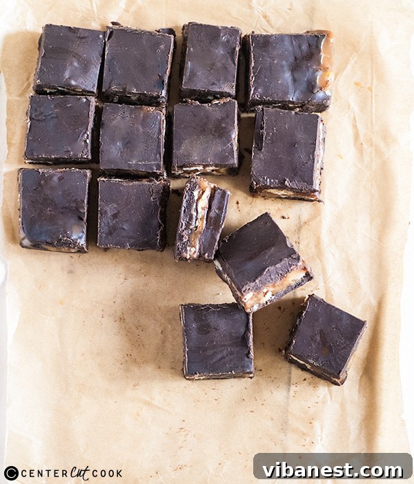 mocha-turtle-fudge-2.jpg Close-up of freshly made Mocha Turtle Fudge, showcasing its rich layers of chocolate, caramel, and pecans