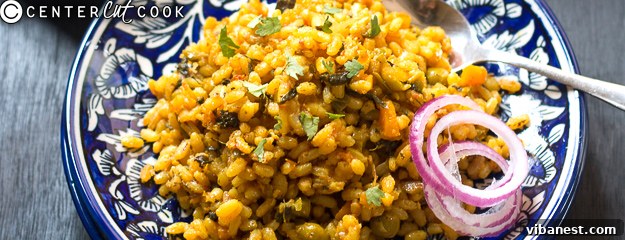 Delicious One-Pot Brown Rice Pilaf with fresh vegetables
