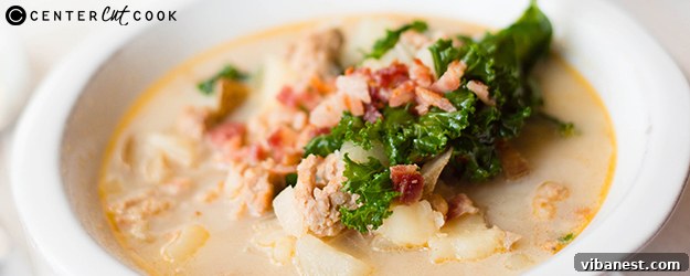 Delicious Olive Garden Zuppa Toscana copycat soup in a bowl
