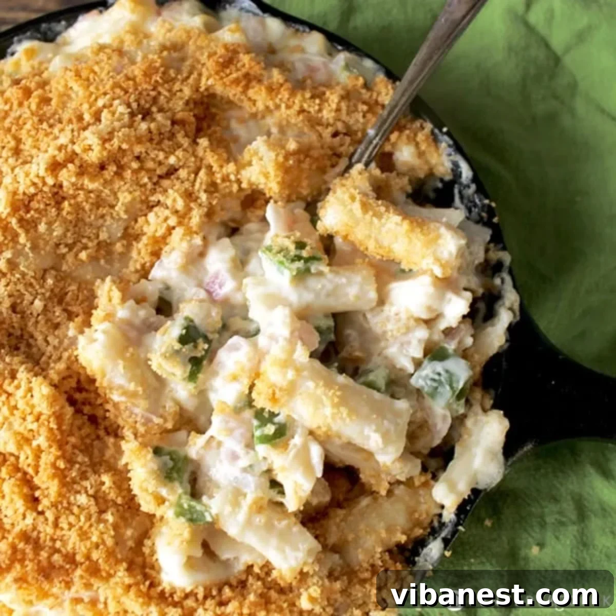 Kickin' Popper Mac & Cheese 2 Irresistibly creamy Jalapeño Popper Mac and Cheese with a golden, crispy topping.