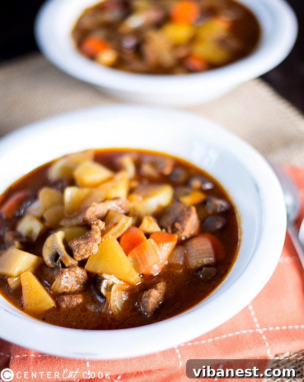 Slow Cooker Beef Stew - A Time-Saving Recipe close-up of slow cooker vegetable beef stew showing tender meat and colorful vegetables