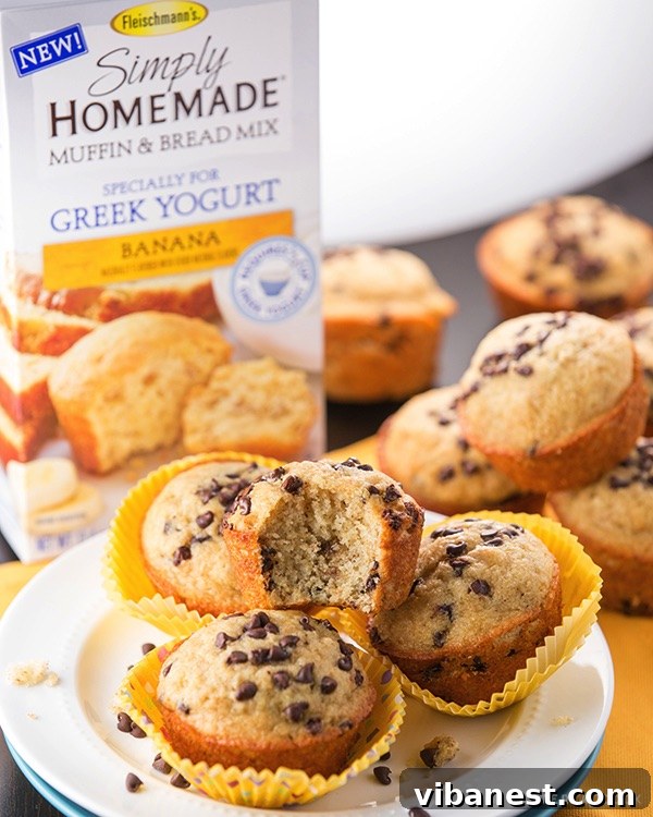 Freshly Baked Banana Muffins Close-up of a stack of freshly baked banana muffins with a warm, inviting glow, ready to be enjoyed