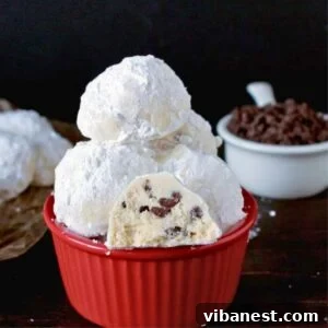 chocolate chip snow ball cookies