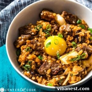 Sizzling Bulgogi Fried Rice 2 bowl of Korean Beef Fried Rice