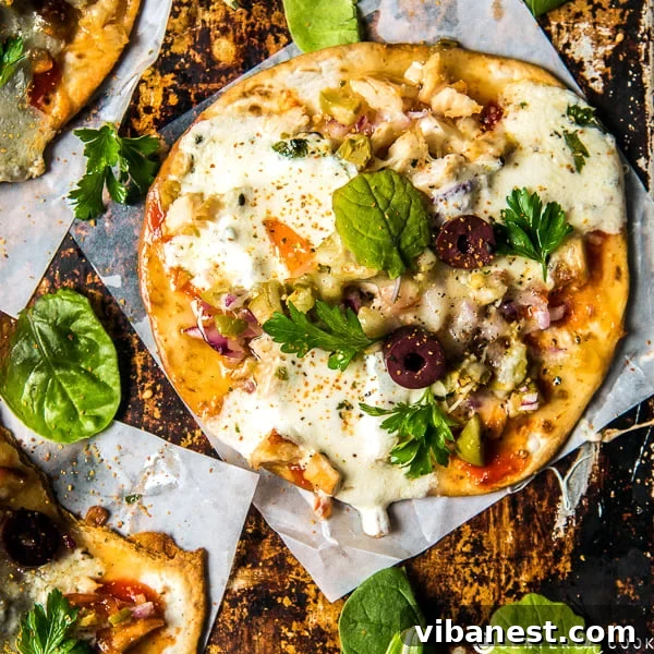 Homemade 10-Minute Pizza Three mini tortilla pizzas garnished with basil