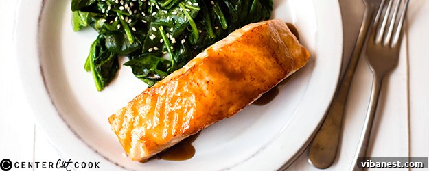 Delicious Honey Glazed Salmon Fillet