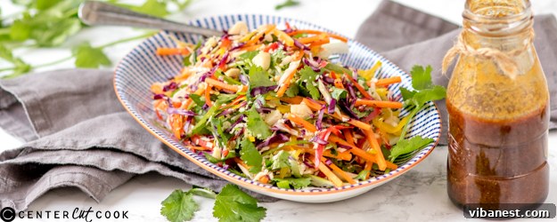 Vibrant Asian Coleslaw served in a large bowl, ready to be enjoyed.