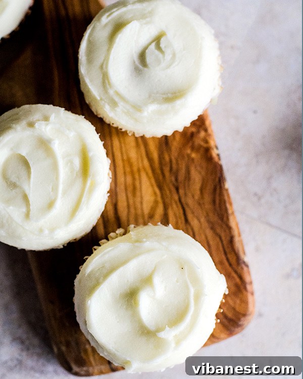 vanilla-cupcakes-2.jpg Fluffy homemade vanilla cupcakes with creamy frosting