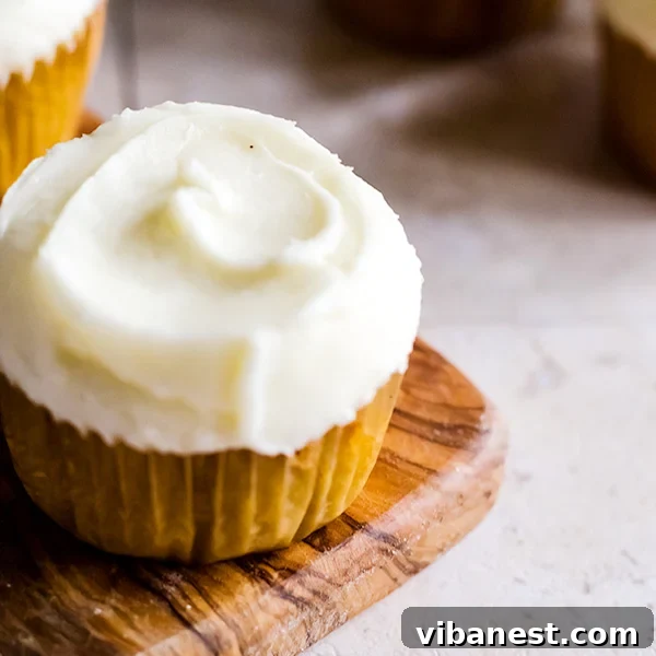 vanilla-cupcakes-3.jpg Perfectly frosted classic vanilla cupcakes ready to serve