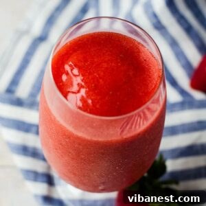 Crimson Berry Frost 2 A frosty glass of Virgin Strawberry Daiquiri, ready to enjoy.