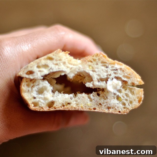 artichoke-dip-stuffed-garlic-bread-2.jpg Close-up of Hollowed Baguette Ready for Dip