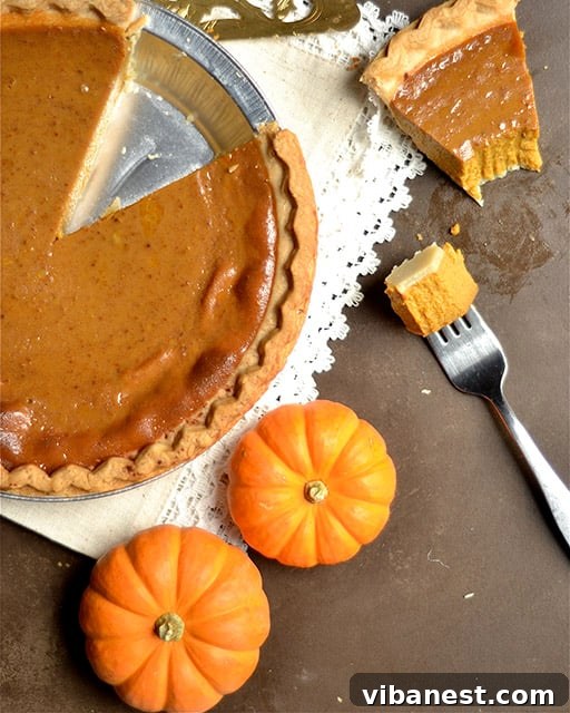 Close-up of a slice of pumpkin pie with whipped cream