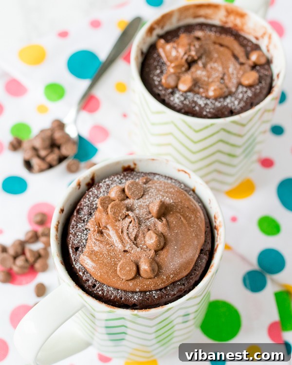nutella-mug-cake-4.jpg Warm Nutella Mug Cake with melted chocolate chips