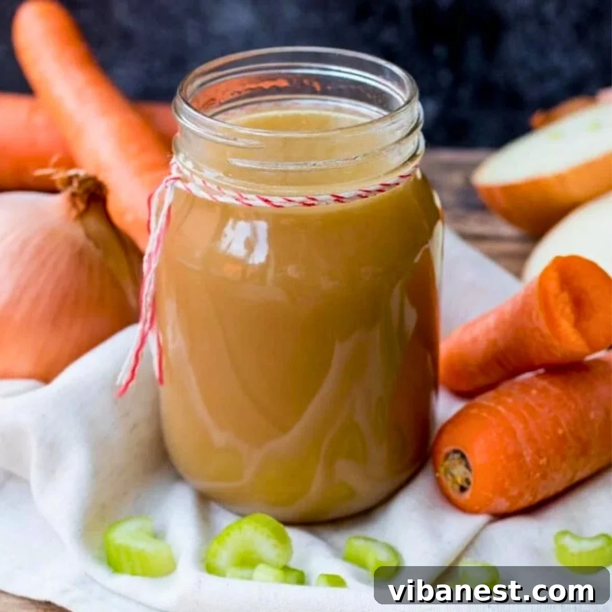Mastering Homemade Chicken Stock 2 A large pot of homemade chicken stock with vegetables and chicken bones