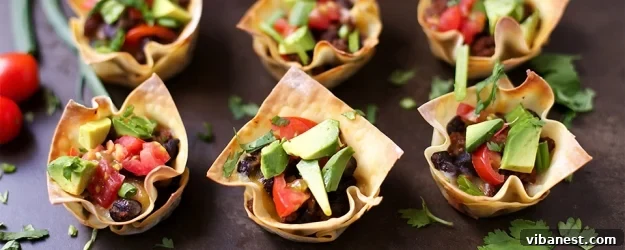 Delicious Beef Taco Cups, perfect for parties or a fun family dinner.