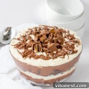 bowl of easy chocolate trifle