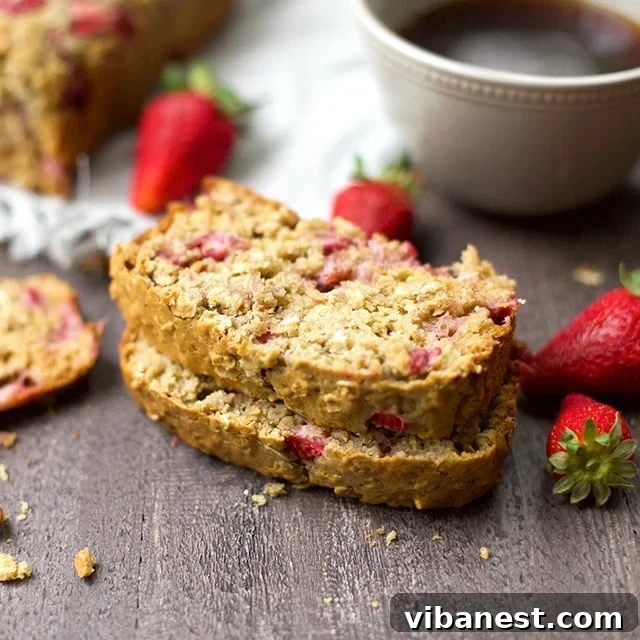 Freshly Baked Strawberry Oat Bread Recipe