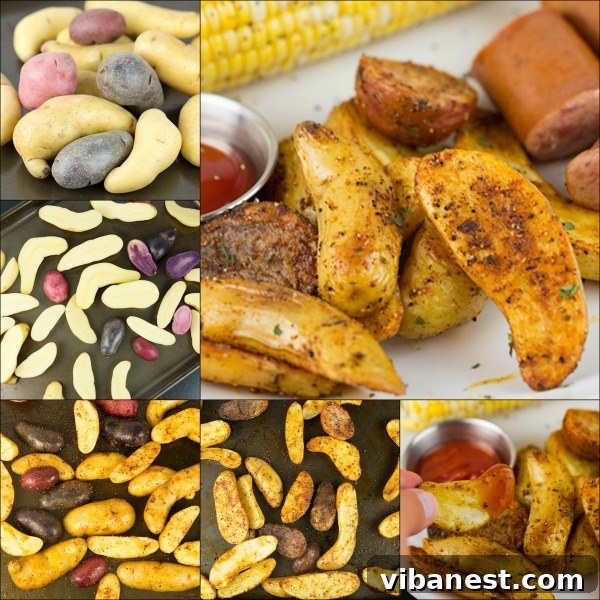 easy-oven-roasted-fingerling-potatoes-4.jpg Crispy oven-roasted fingerling potatoes tossed with herbs, served as a perfect side dish.