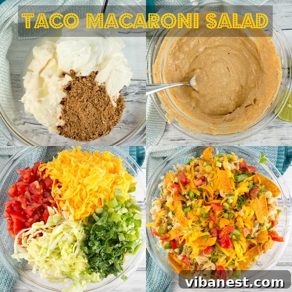 taco-macaroni-salad-5.jpg Taco Macaroni Salad dressing ingredients being mixed